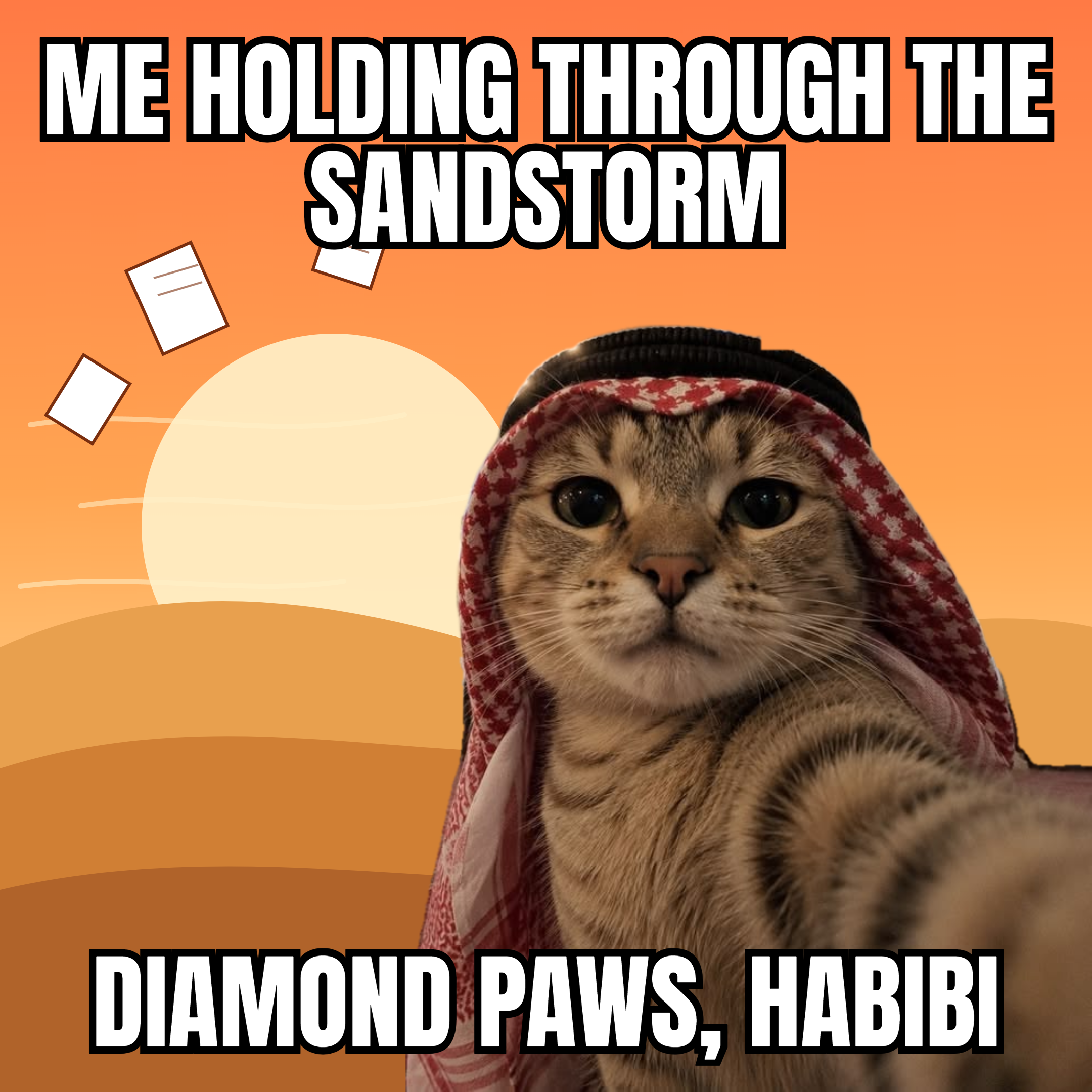 CATBIBI meme: Diamond paws